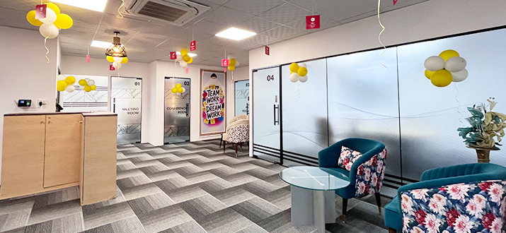 Large open workplace