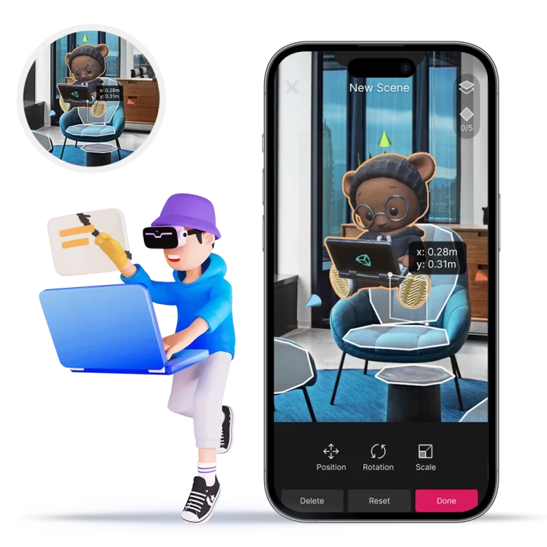 Unity AR app screens